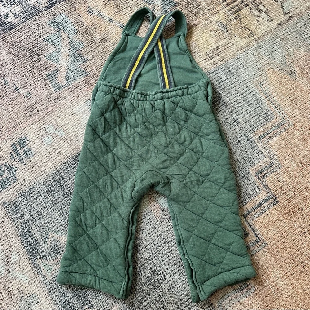 Tommy Bahama Green Quilted Overalls sz 24MO